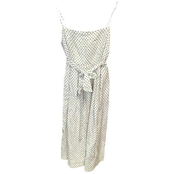 Kate Spade for Target Women's Mini Polka Dot Tie-Waist Midi Dress - Cream/Black - Picture 1 of 5